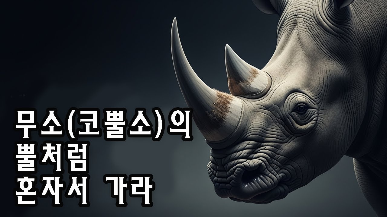 무소(코뿔소)의 뿔처럼 홀로 가라 | 고독한 지혜와 내면의 힘으로 가는 길
