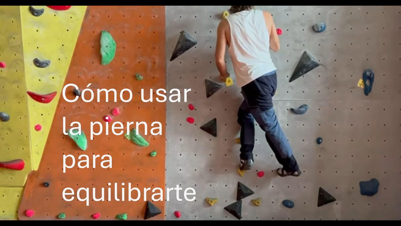 Aprende a usar la pierna como contrapeso en escalada