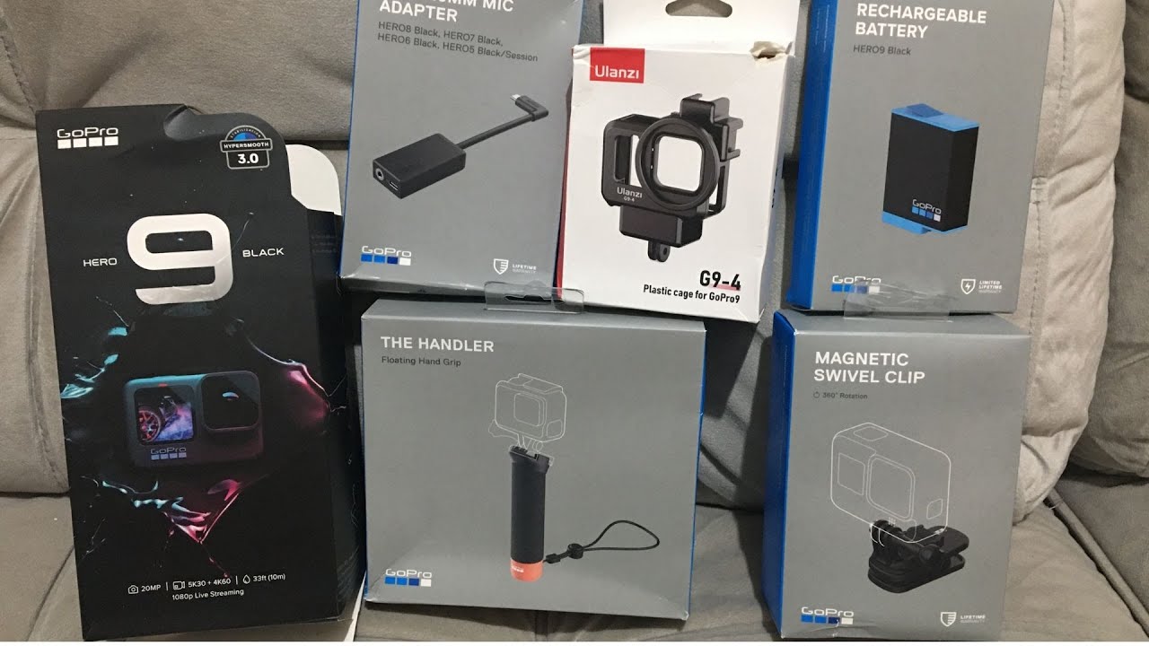 GOPRO HERO 9 E ACESSÓRIOS IMPORTADOS PELO ALIEXPRESS UNBOXING