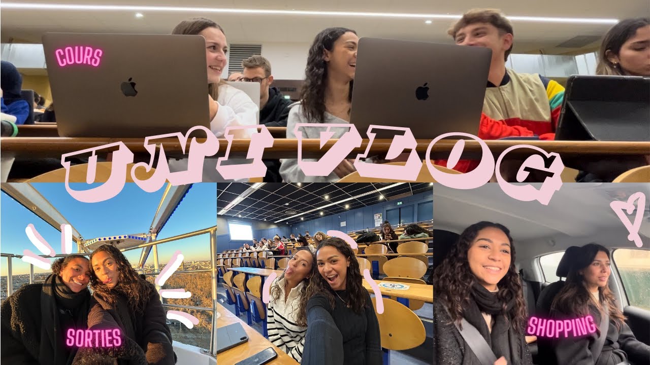 WEEKLY VLOG :  1 SEMAINE AVEC MOI À LA FAC 🎓☕️🛍
