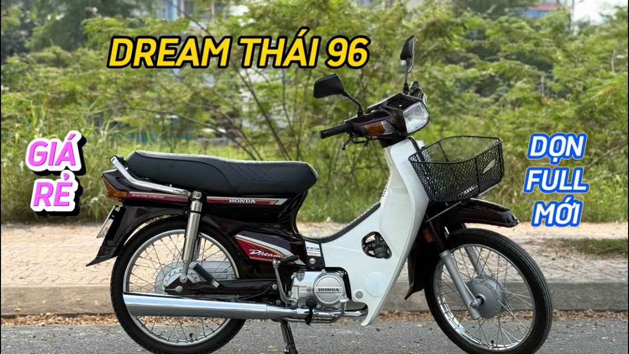 Honda Dream Thái tem lửa đời 1996 . Xe dọn full mới từ trong ra ngoài . Đẹp không vì vết