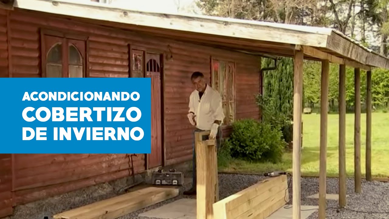 Cómo acondicionar un cobertizo en patio de invierno
