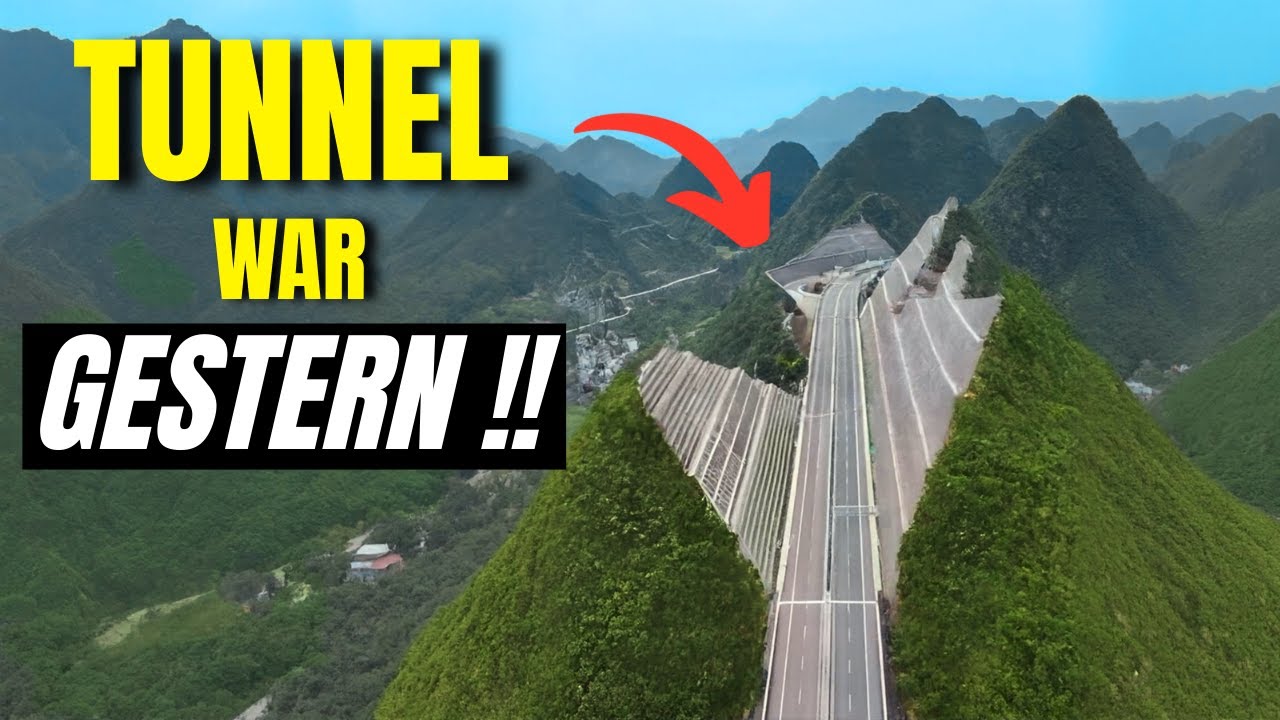 China SPALTET Berge, um höchste Brücke der Welt zu bauen!