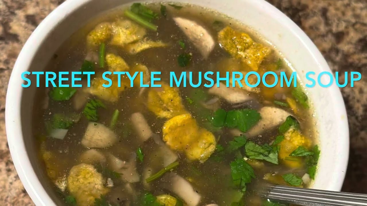 Roadside Kalan soup | Street style mushroom soup recipe | soup 🥣 recipes for winter