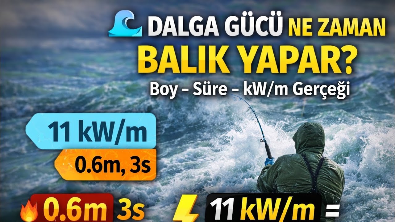 Dalga Gücü, Boyu ve Süresi Balık  Avına Etkileri . Yeni Eklenen Dalga Gücü Parametresi Nedir ?