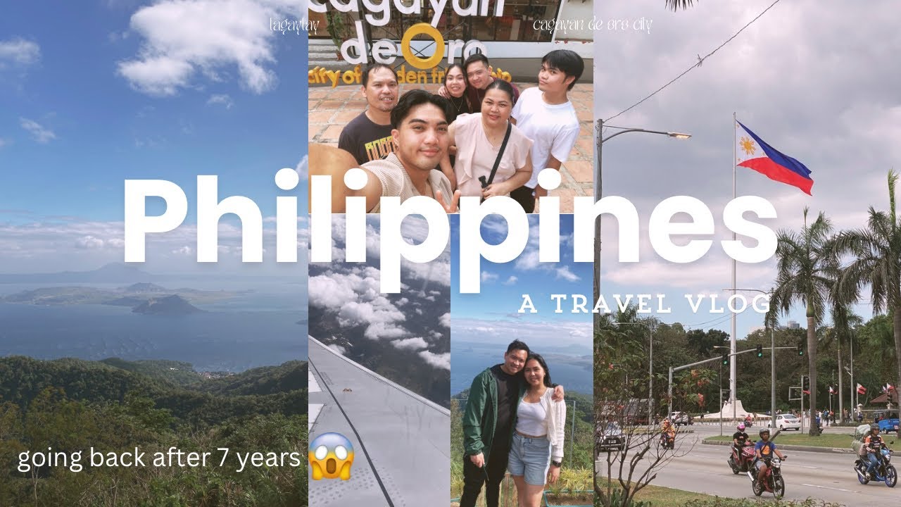 GOING BACK HOME TO THE PHILIPPINES AFTER 7 YEARS😱🇵🇭| wedding, lil bro's 18th bday, tagaytay, sinulog