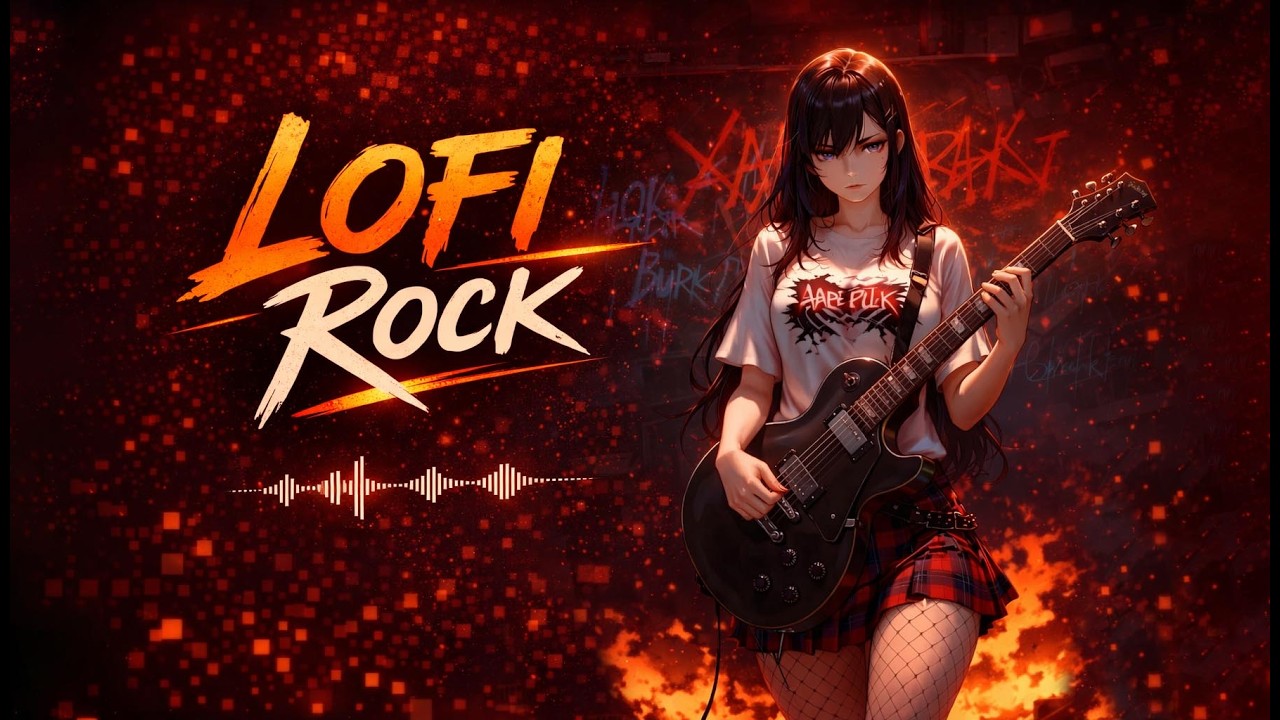 LoFi Rock Radio 🎸 Hard Rock Vibes | Gaming / Workout / Focus | 24/7 Stream