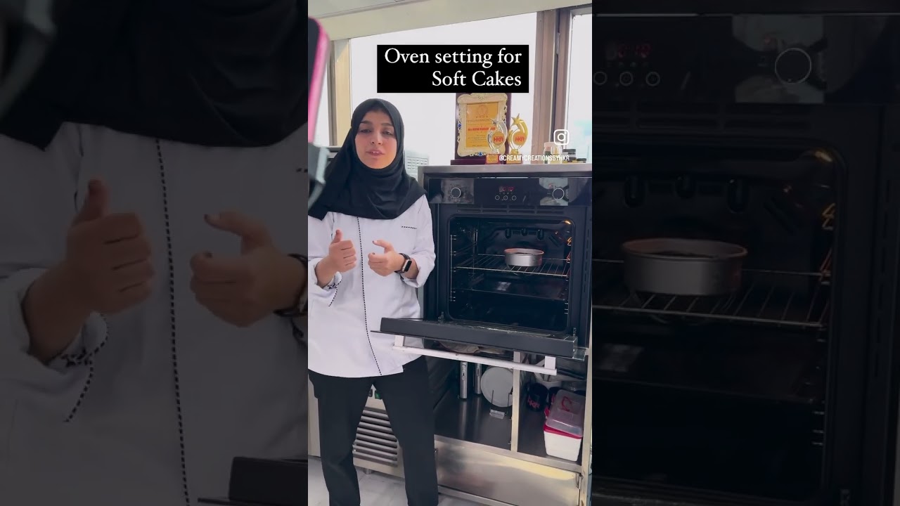 Oven settings for soft cake #ovensettings#softcake #how to make bakery style sponge #hkrshorts #cake
