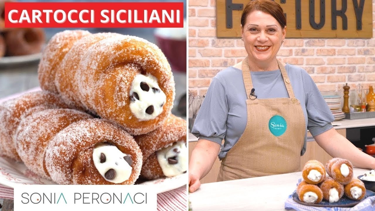 ЖАРЕНЫЕ СИЦИЛИЙСКИЕ КАРТОЧЧИ с кремом из рикотты, Sonia Peronaci