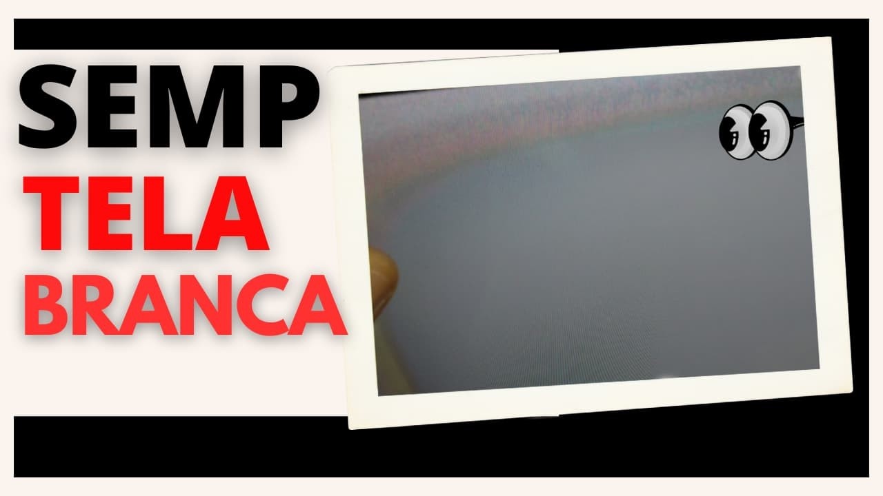 Como consegui CONSERTAR a tela BRANCA da tv semp?