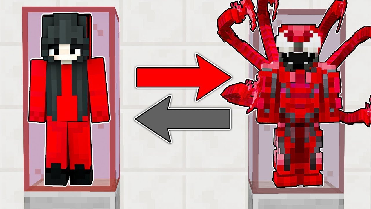 BRAIN EXCHANGE: I BECAME a Carnage Symbiote in Minecraft!