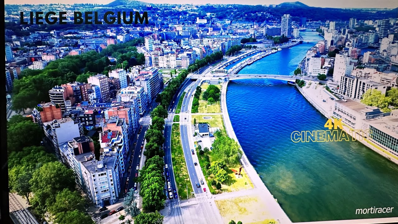 Liege Belgium from the air; Beautiful drone images of this historic city 😊😊🇧🇪