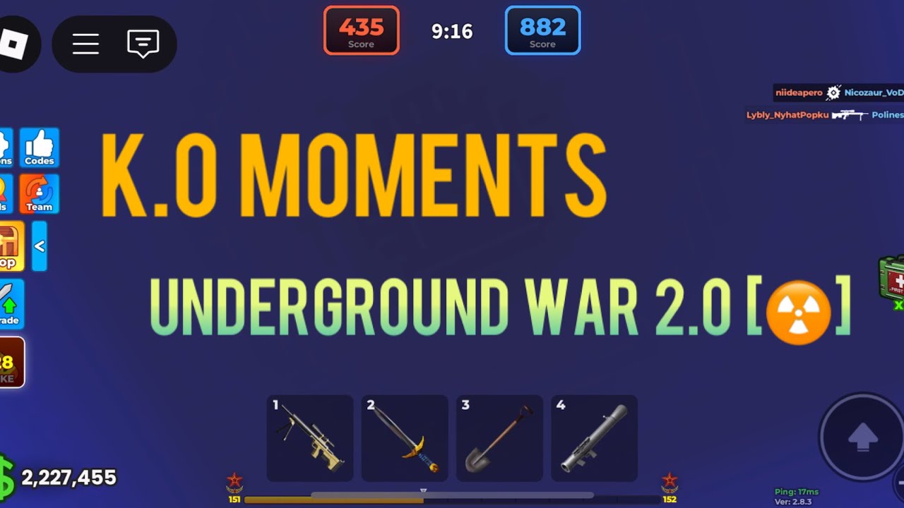 More K.O moments in Underground war 2.0 [NUKE]! 🔥🔥🔥