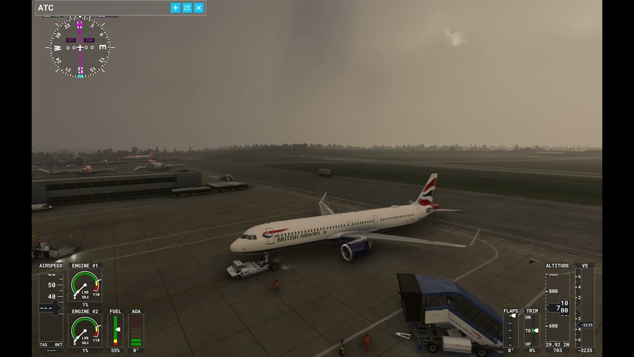 British Airways Airbus A321 Full Flight Bristol to Exeter - MSFS20
