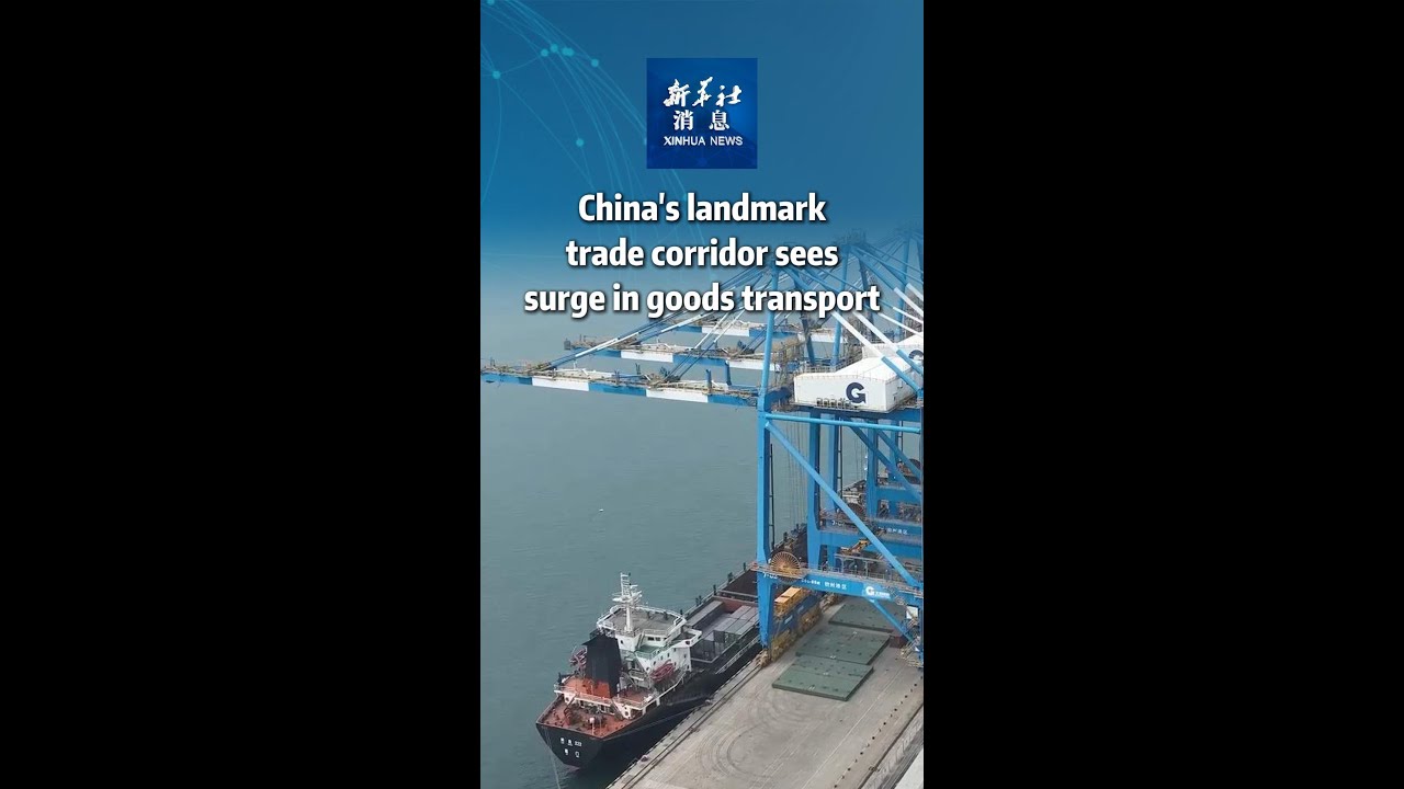 Xinhua News | China's landmark trade corridor sees surge in goods transport