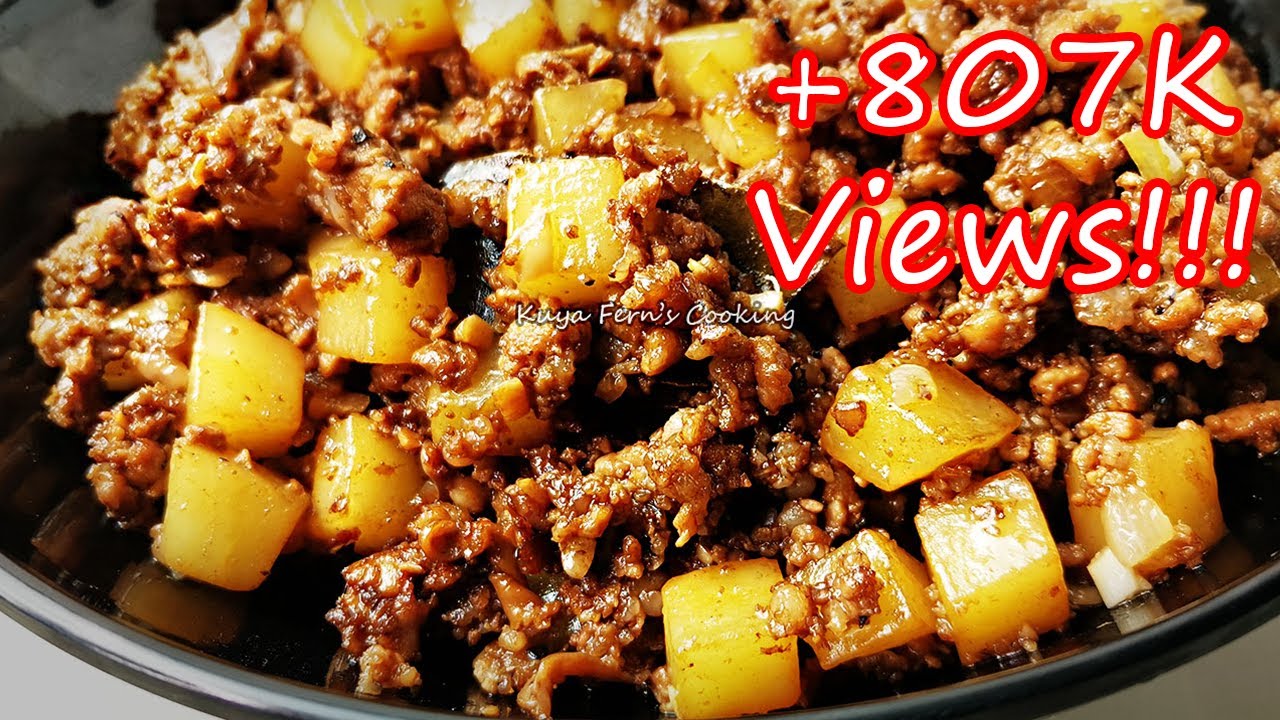 NAPAKA SIMPLE NG SANGKAP PERO WINNER TALAGA SA SARAP ITONG ADOBONG GINILING NA BABOY NA MAY PATATAS!