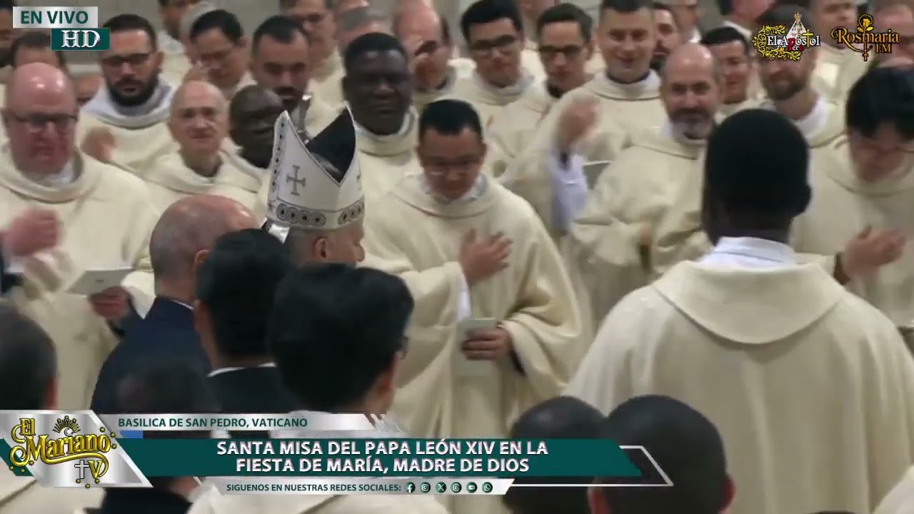 Santa Misa del Papa León XIV | Fiesta de María, Madre de Dios | 1 enero 2026 - El Mariano TV