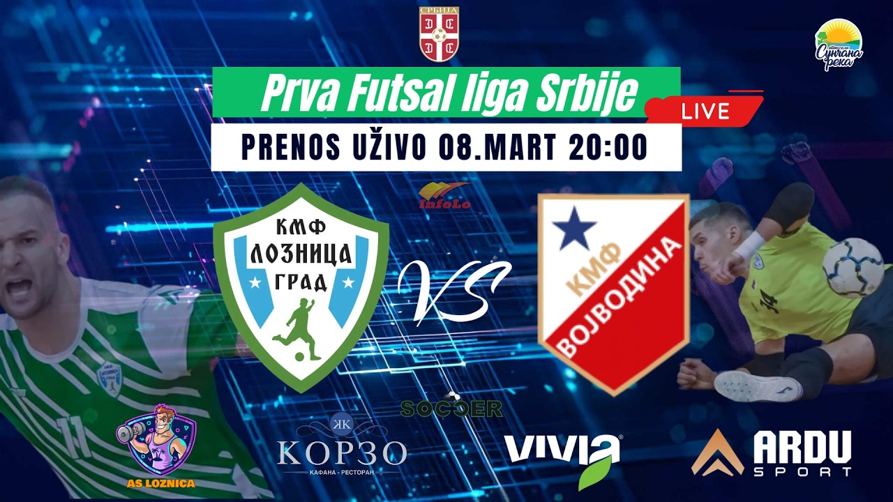 KMF Loznica Grad - KMF Vojvodina | Prva futsal liga Srbije