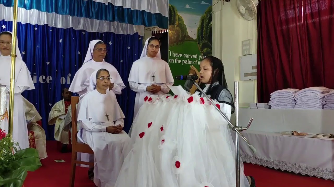 First Religious Profession of MSMHC - 8th December, 2020