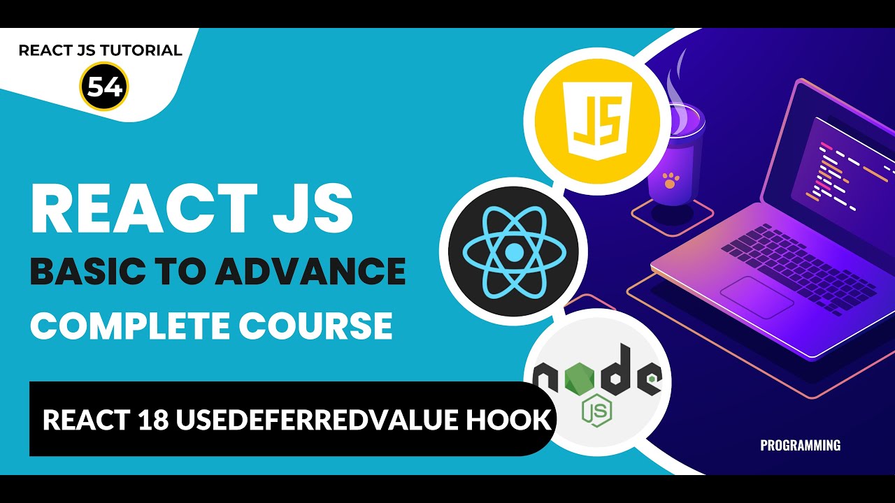 React Tutorial In Hindi #54: React useDeferredValue Hook | React JS Tutorial For Beginners | React