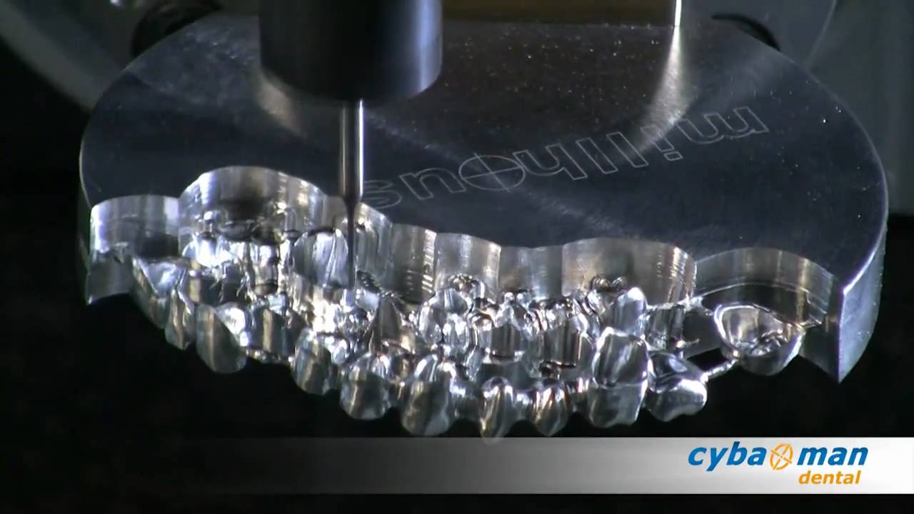 Cybaman Dental - Chrome Cobalt Bridge Machining