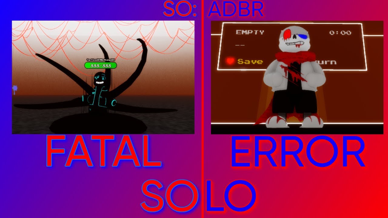 FATAL ERROR {SOLO} (Soul Ops: A Different Boss Rush)