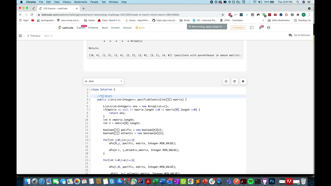Pacific Altantic Water Flow | Leetcode 417
