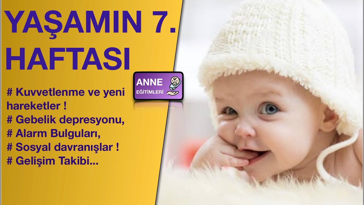 YAŞAMIN YEDİNCİ HAFTASI (Bebeklerde Sosyallik, Gelişim Basamakları, Gece uykusu...)