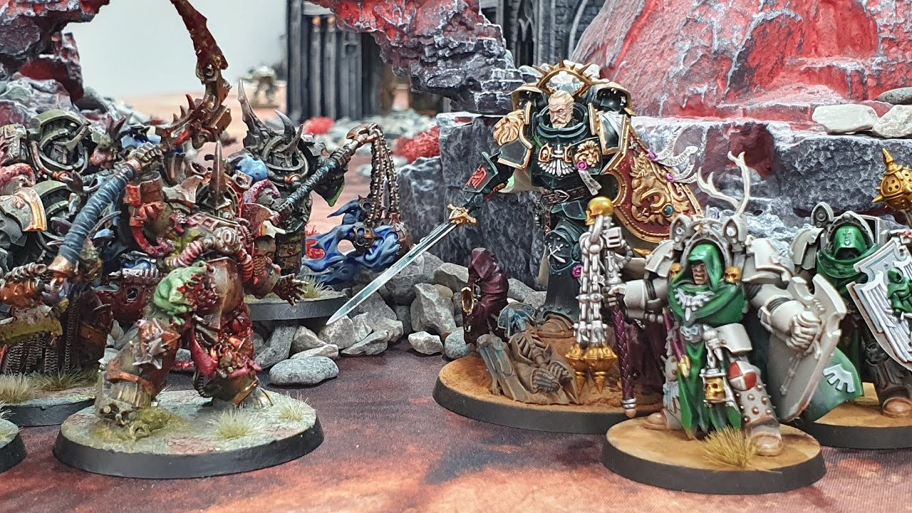 4000 point Warhammer 40k battle report, Chaos vs The Imperium