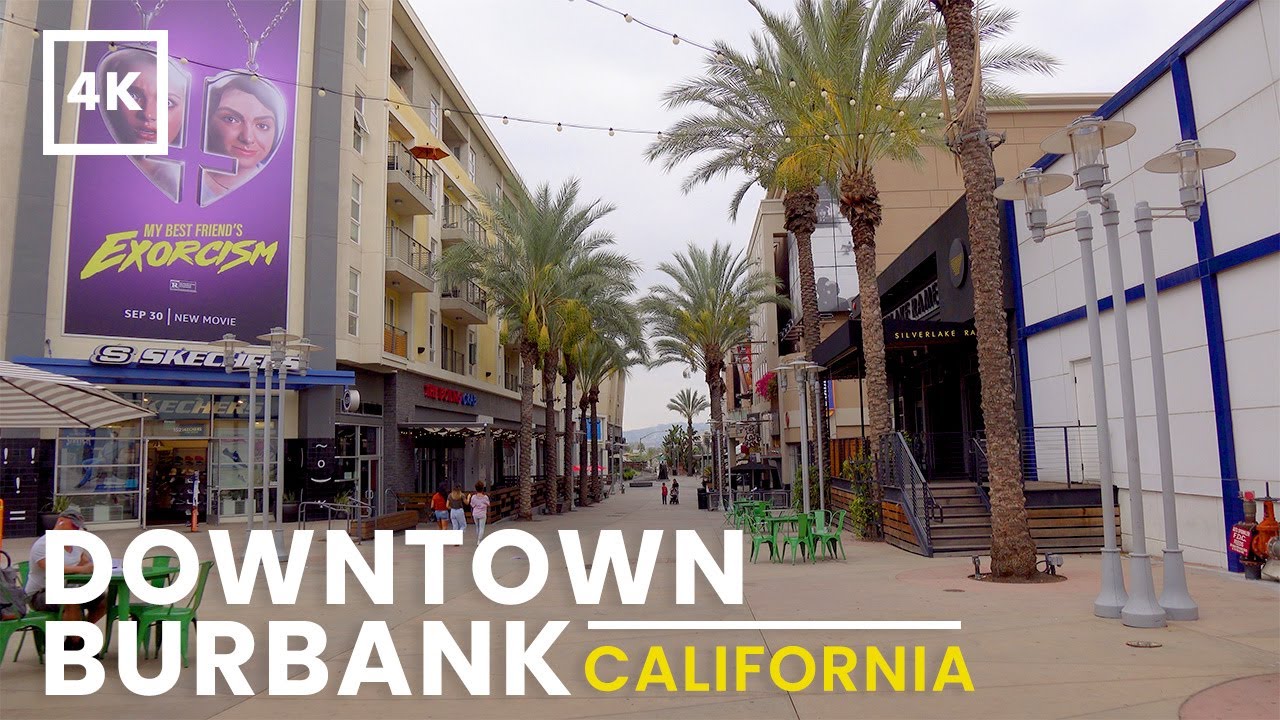 Downtown Burbank Walking Tour | 4K