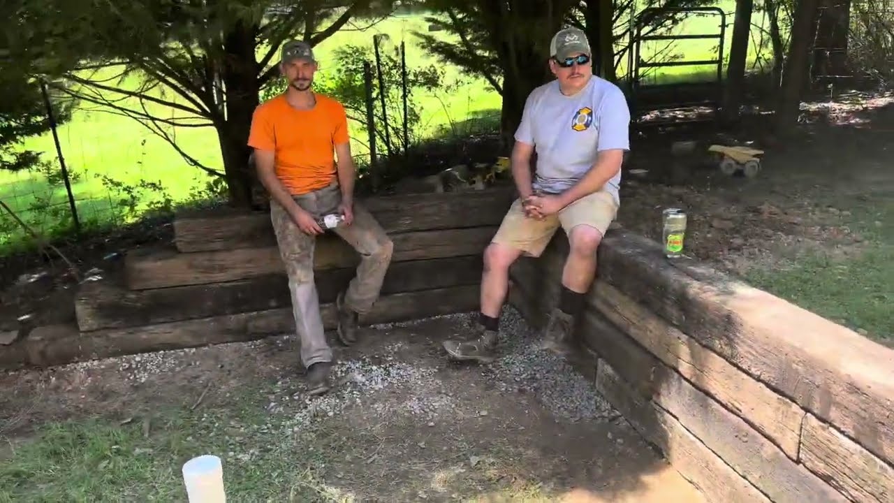 Enhancing your homestead security...A start of a fighting position if ever needed.