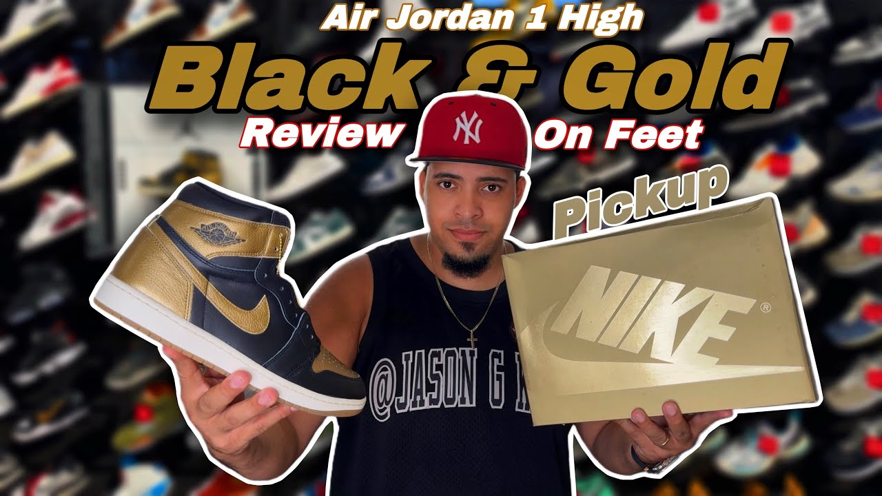 Jordan 1 High Black Metallic Gold 🏆 Pickup, Review & On Feet