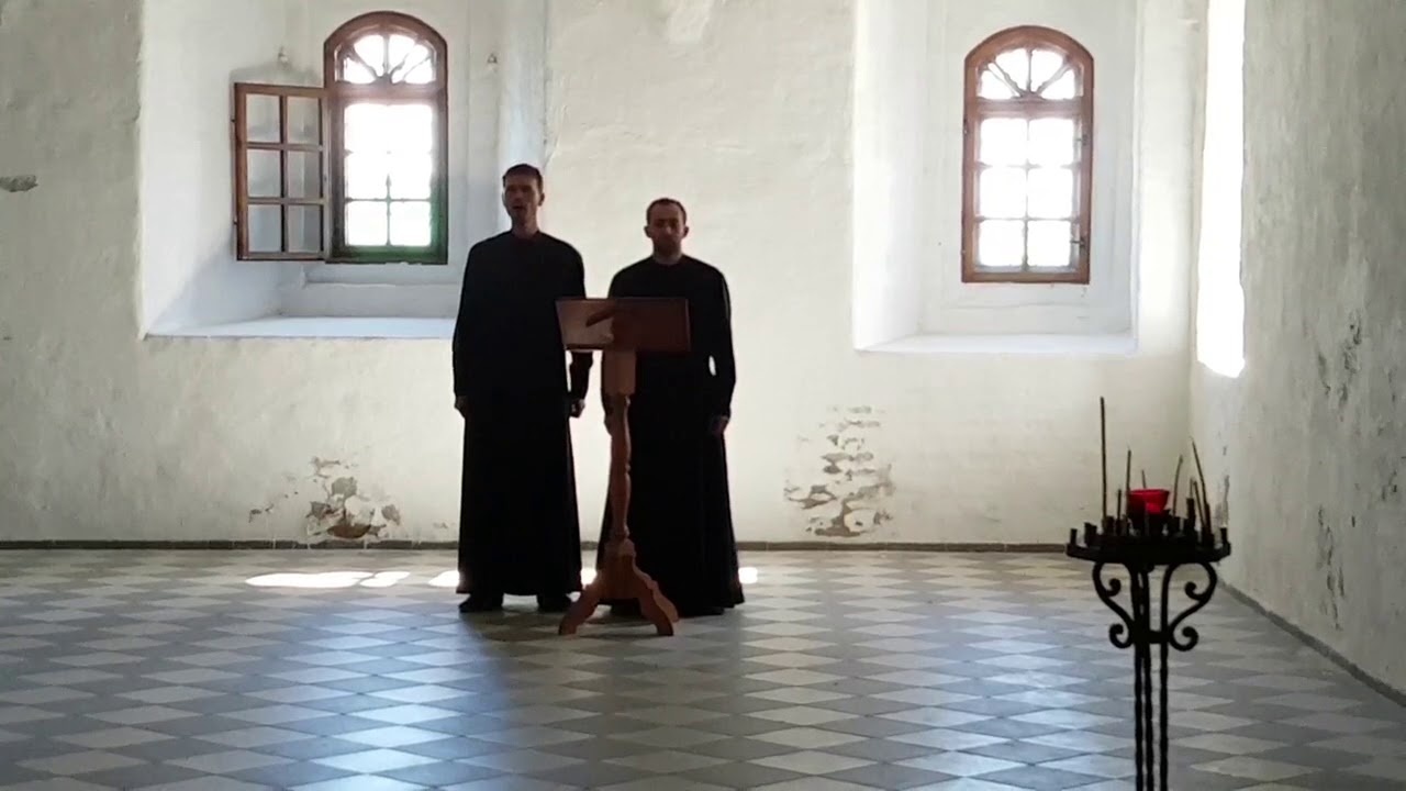 Russian Orthodox singing from Alexander Svirsky Monastery
