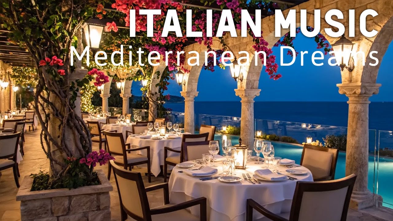 🎶 Italian Vibes & Mediterranean Music 🎶 2+ Hours Scenic Amalfi Coast & Lake Como Relaxation 4K