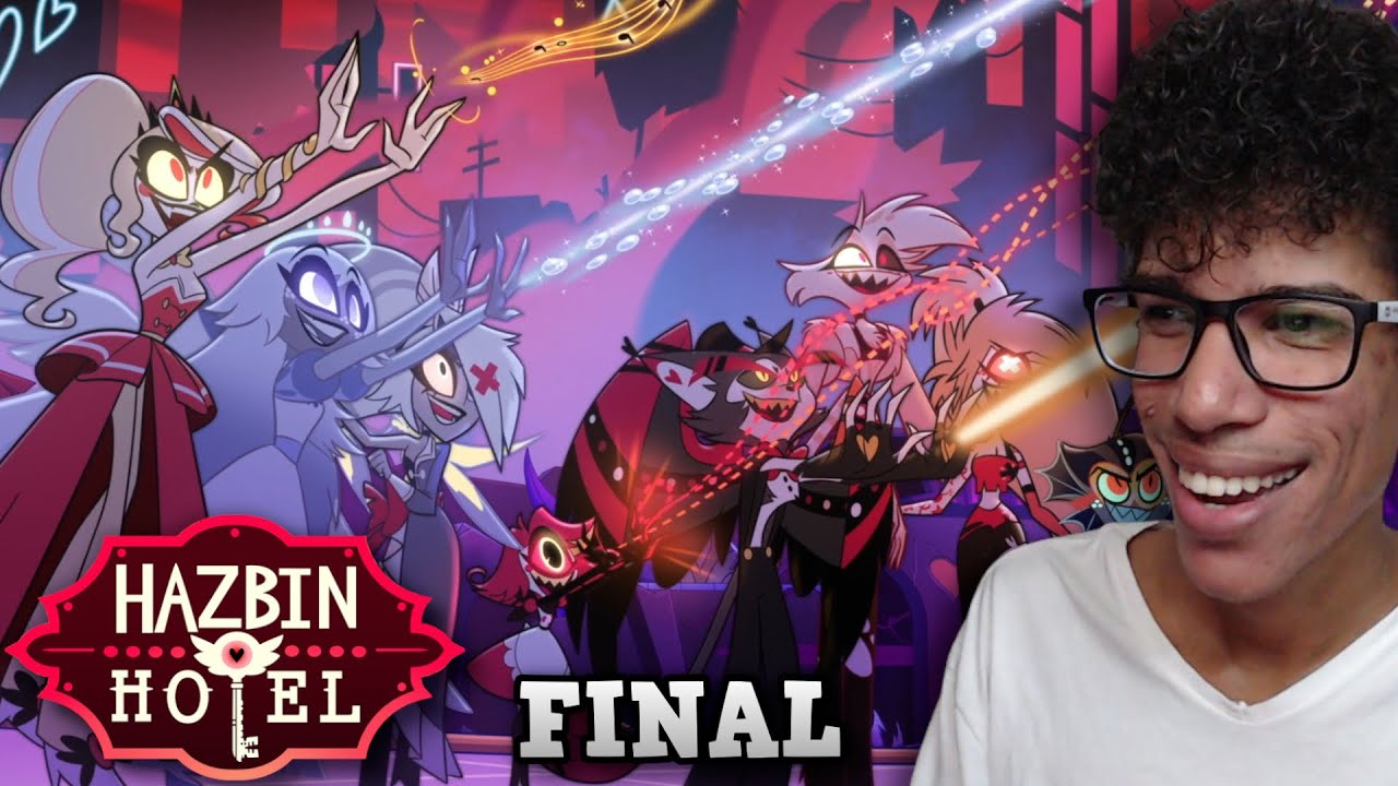 O FINAL DE HAZBIN HOTEL FOI INCRÍVEL !! - Hazbin Hotel 2° Temporada - React Episódio 8