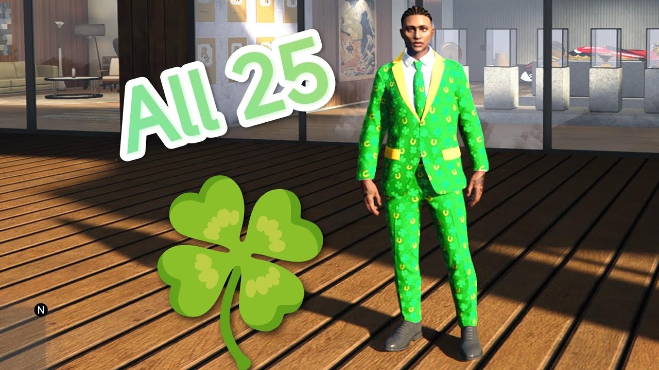 All 25x GREEN Clover Locations for Limited Time Outfit | GTAO