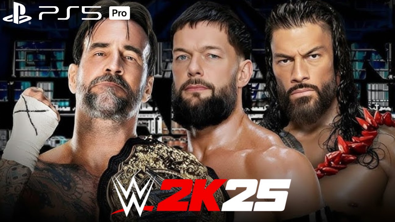 CM Punk vs Finn Bálor vs Roman Reigns | Triple Threat Showdown | WWE 2K25