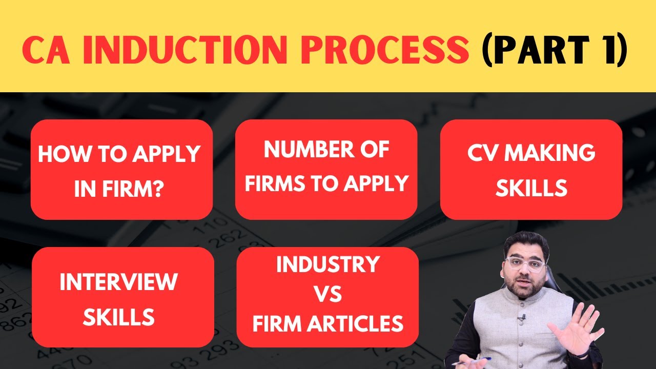 CA Induction Process Part-1 | Complete Guidance for CA Students of induction Process