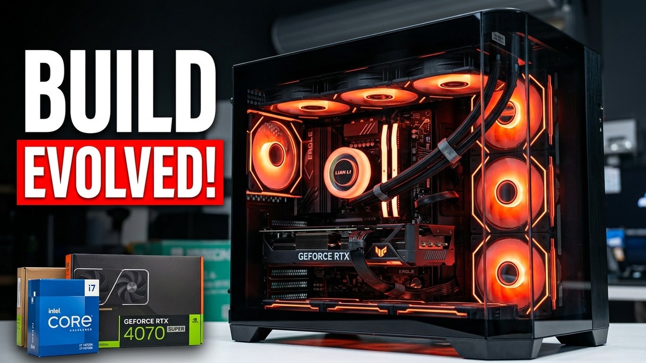 OverClocked i7-14700k Gaming PC Build with RTX 4070 Super & Egeira Crystal Case