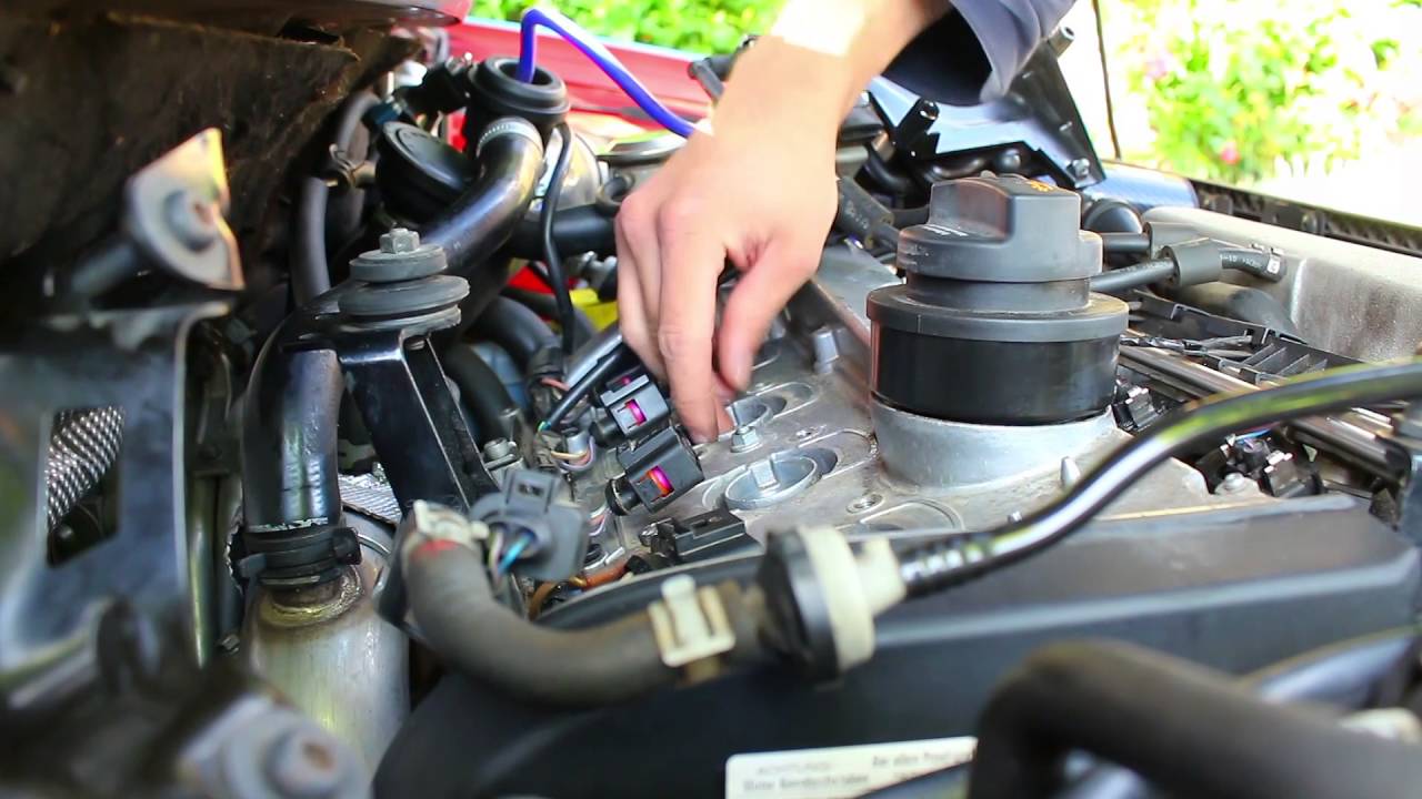 Volkswagen 9n3 CUP Polo 1.8T umbau auf TSFI Zündspulen (Zeitraffer)