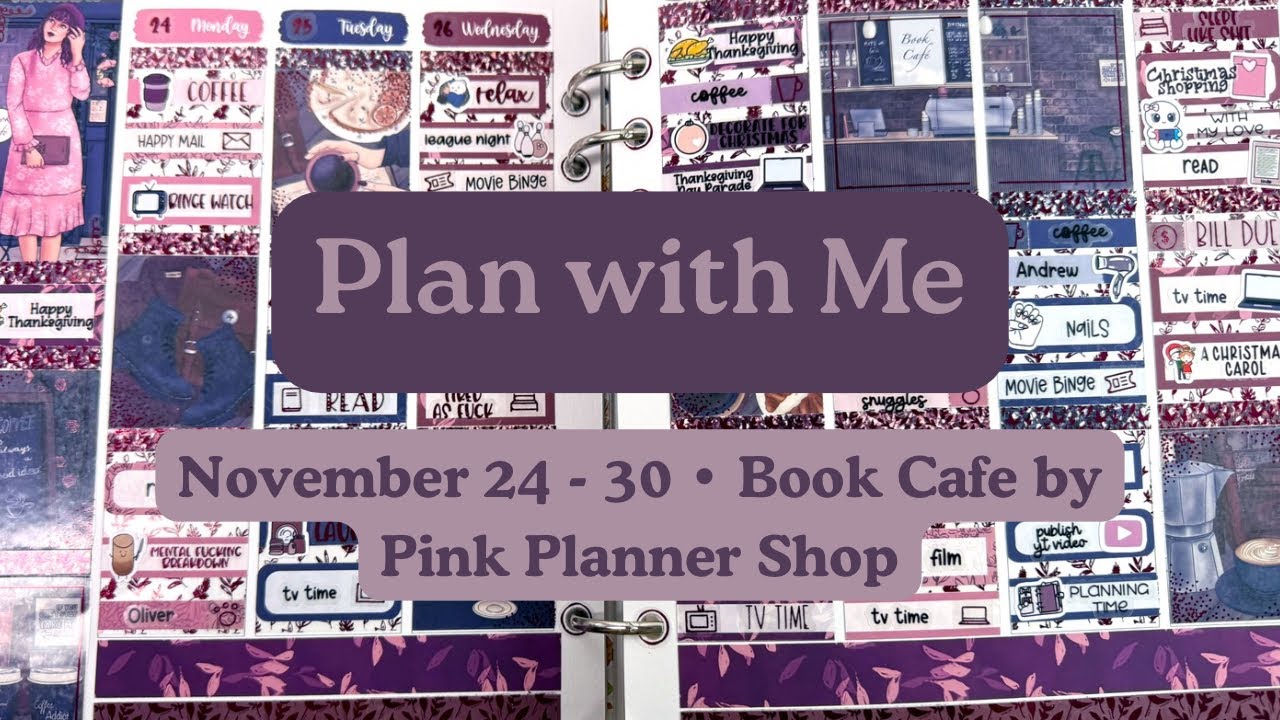24-30 ноября | Планируйте вместе | Книжное кафе от Pink Planner Shop | Давайте поговорим | kaseyp...