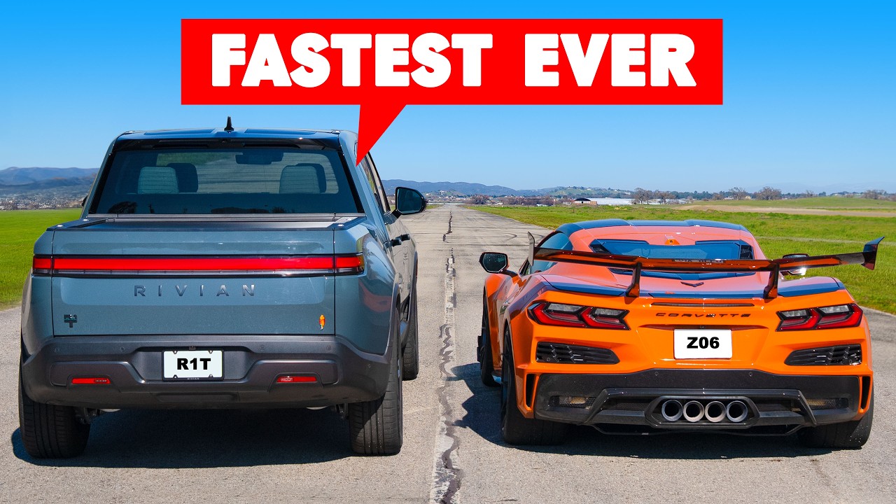 1000hp SLEEPER truck v Corvette Z06: DRAG RACE