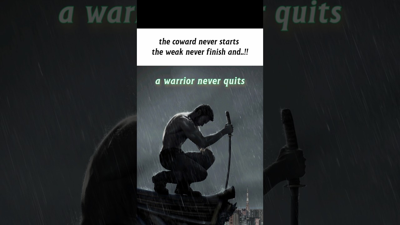 The Warrior Never Quits 💪 | Motivational Status | Aesthetic Short | Never Give Up 💯 | #shorts #viral