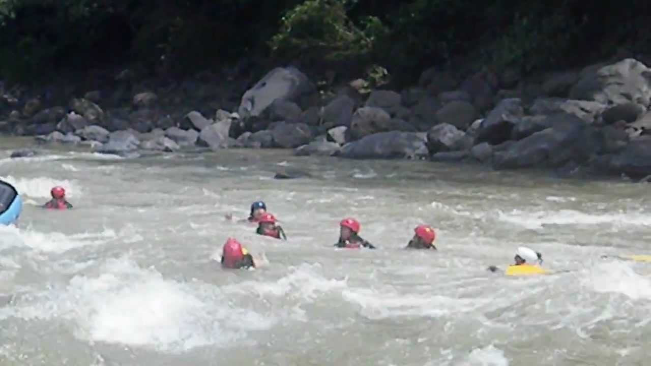 White Water Raft Capsize
