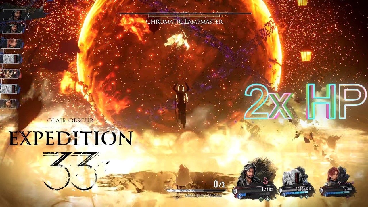 Chromatic Lampmaster, Hardcore Bossfight (2X HP, Expert) - Clair Obscur: Expedition 33