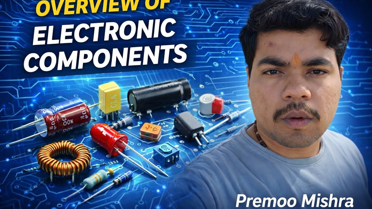 Overview of Electronic Components||Reister, Inductor, Capacitor and Active components 
