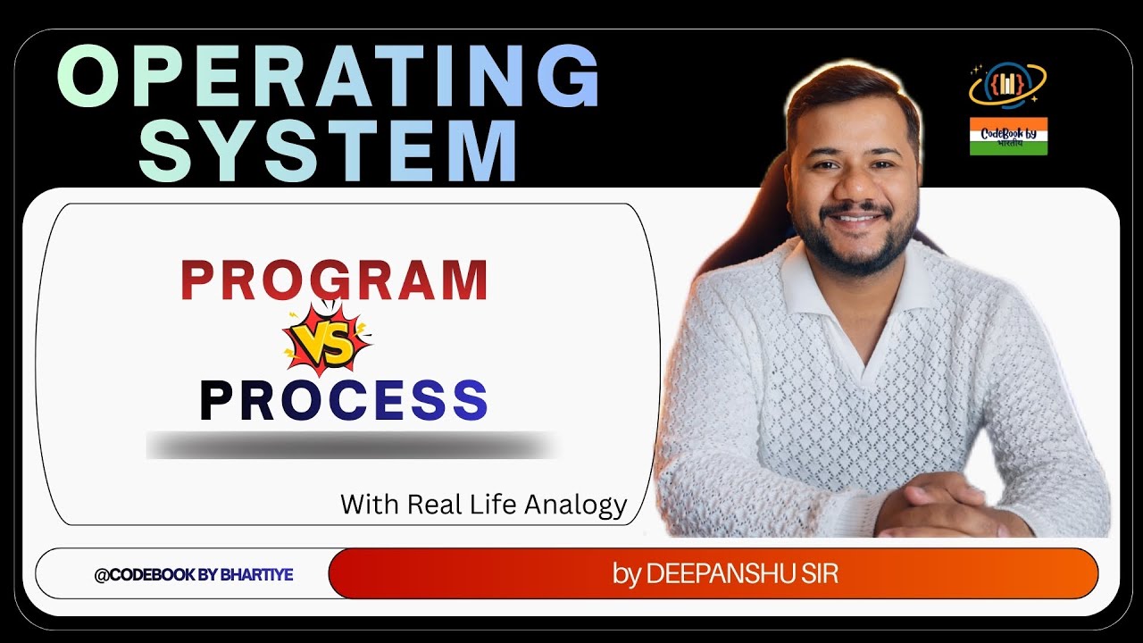 Program vs Process in Operating System || Process Concept