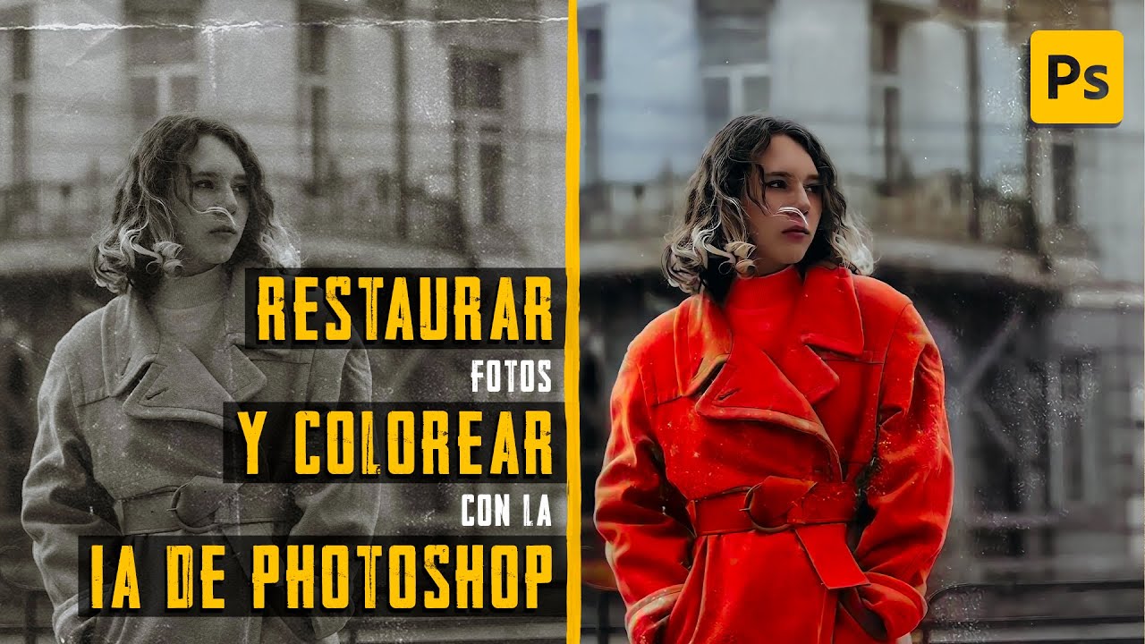 RESTAURAR fotos y COLOREAR con la IA DE PHOTOSHOP