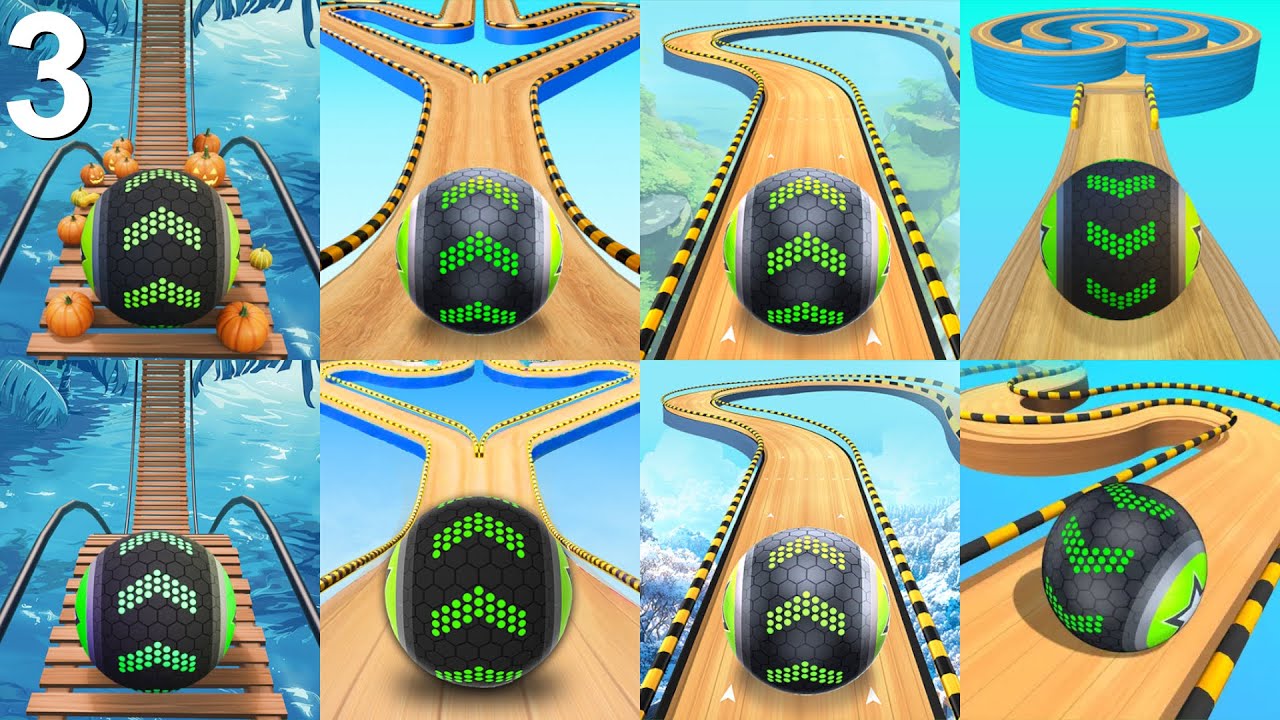 Going Balls Speedrun, Funny Fails Vs Challenge, Portal Run, Race, All Levels, Hard Levels 3