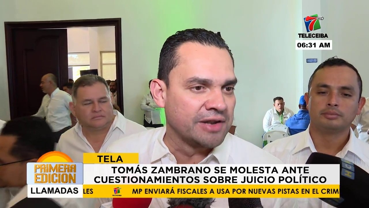 Tomás Zambrano se molesta ante cuestionamiento sobre juicio político